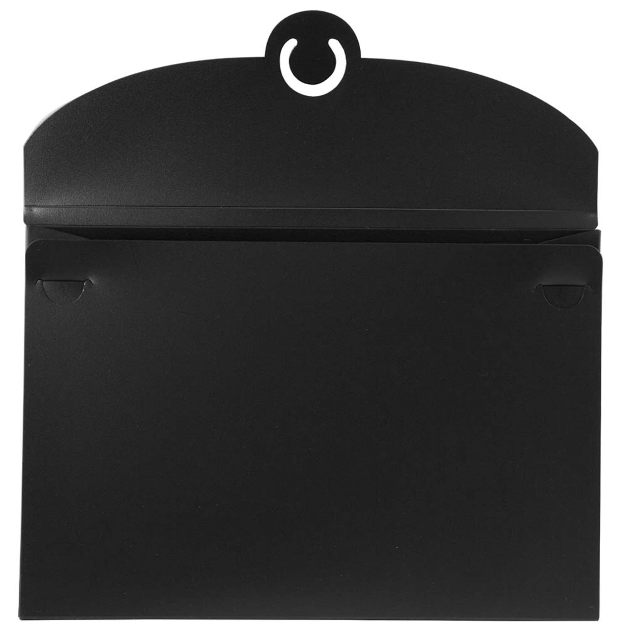 JAM Paper Black 6.5" x 9.5" Plastic Portfolio